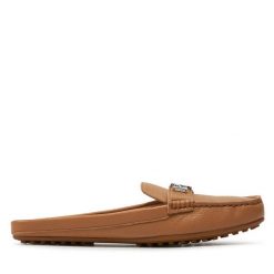 Klapki LAUREN RALPH LAUREN. Brązowe klapki damskie Lauren Ralph Lauren, bez wzorów, bez obcasa. Za 289.99 zł.