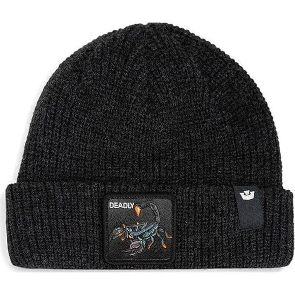 Czapka Beanie Goorin Bros The Deadly Black. Czarne czapki męskie Goorin Bros, bez wzorów. Za 181.89 zł.