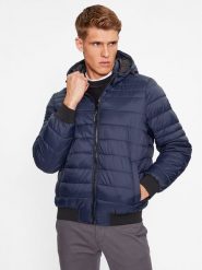 Pepe Jeans Kurtka zimowa Billy PM402865 Granatowy Regular Fit. Niebieskie kurtki męskie Pepe Jeans, na zimę, l, bez wzorów, z jeansu, bez kaptura. Za 519.99 zł.