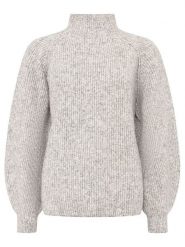 Zwillingsherz Sweter w kolorze szarym rozmiar: L. Szare golfy damskie Zwillingsherz, l, prążkowane, bez kołnierzyka. Za 174.43 zł.