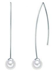 Lulu & Jane Kolczyki z perłami rozmiar: onesize. Szare kolczyki damskie Lulu & Jane, z perłą, srebrne, z zapięciem typu bigiel. Za 43.99 zł.