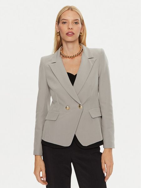 Rinascimento Marynarka CFC0119983003 Szary Regular Fit. Szare marynarki i żakiety damskie RINASCIMENTO, s, bez wzorów, z syntetyku. Za 369.99 zł.