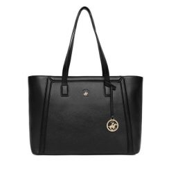 Torebka Beverly Hills Polo Club. Czarne torebki klasyczne damskie Beverly Hills Polo Club, bez wzorów, bez dodatków. Za 229.99 zł.