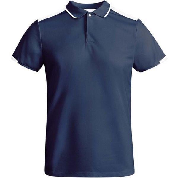 Męska Koszulka Polo Tamil Z Krótkim Rękawem. Białe koszulki polo męskie ROLY, m, bez wzorów, z dzianiny, bez ramiączek. Za 58.99 zł.