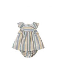 Mayoral Sukienka letnia 1855 Kolorowy Regular Fit. Sukienki dziewczęce Mayoral, na lato, bez wzorów, z bawełny, bez ramiączek. Za 119.99 zł.