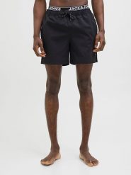 Jack & Jones Szorty kąpielowe "Maui" w kolorze czarnym rozmiar: XL. Czarne szorty sportowe męskie Jack & Jones, xl, z materiału, outdoorowe. Za 66.00 zł.