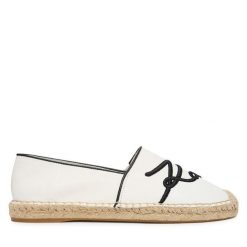 Espadryle KARL LAGERFELD. Białe espadryle damskie Karl Lagerfeld, bez wzorów, bez obcasa. Za 659.99 zł.