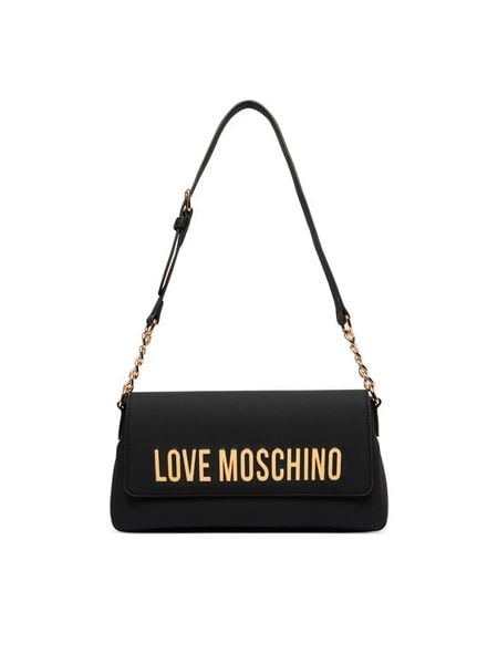 LOVE MOSCHINO Torebka JC4109PP0PKD0000 Czarny. Czarne listonoszki damskie Love Moschino, bez wzorów, bez dodatków. Za 809.99 zł.