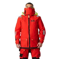 Kurtka z kapturem Helly Hansen Aegir Ocean 2.0. Czerwone kurtki damskie Helly Hansen, bez wzorów, z kapturem. Za 5,862.50 zł.