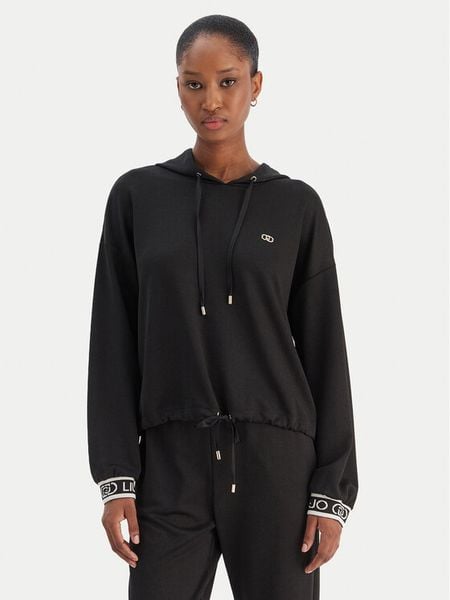 Liu Jo Sport Bluza TF5285 J4747 Czarny Regular Fit. Czarne bluzy bez kaptura damskie Liu Jo Sport, xs, z syntetyku. Za 439.99 zł.