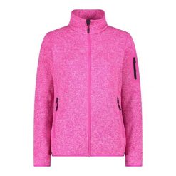 Bluza polarowa damska CMP Haze Jacket Knitted. Czerwone bluzy z kapturem damskie CMP, l, z materiału. Za 283.80 zł.