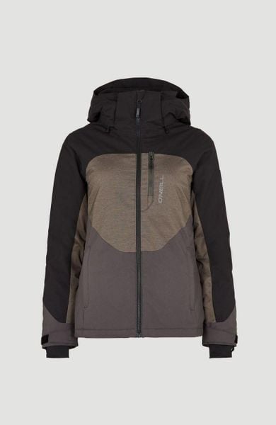 Kurtka zimowa na narty i snowboard damska O'Neill Carbonite 10K/10K. Czarne kurtki damskie O'neill, l, bez wzorów, z materiału, z kapturem, narciarskie. Za 399.00 zł.
