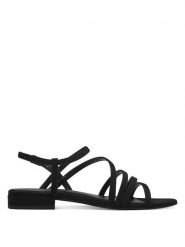 Tamaris Sandały w kolorze czarnym rozmiar: 38. Czarne sandały damskie Tamaris, bez wzorów, bez obcasa. Za 83.03 zł.