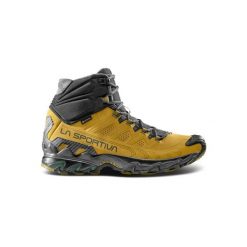 Skórzane buty trekkingowe La Sportiva Ultra Raptor II GTX Mid. Żółte buty trekkingowe męskie La Sportiva, z gore-texu, bez zapięcia, trekkingowe, gore-tex. Za 958.50 zł.