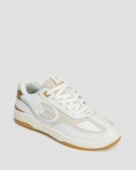 Buty sportowe Cariuma Skategoat C25 White Leather Silver Cloud Logo Camel. Białe buty sportowe na co dzień damskie CARIUMA, bez wzorów, z gumy, trekkingowe. Za 387.45 zł.