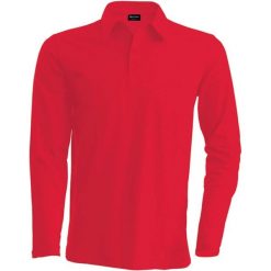 Koszulka polo z długim rękawem Kariban. Czerwone koszulki męskie z długim rękawem KARIBAN, m. Za 151.50 zł.