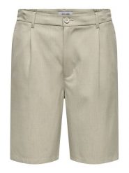 Only & Sons Szorty materiałowe Lou 22032473 Beżowy Regular Fit. Brązowe szorty męskie Only & Sons, bez wzorów, z materiału. Za 129.99 zł.