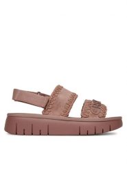Roxy Sandały HY62277-1 Różowy. Czerwone sandały damskie Roxy, bez wzorów, z materiału, bez obcasa, na płaskiej podeszwie. Za 199.99 zł.