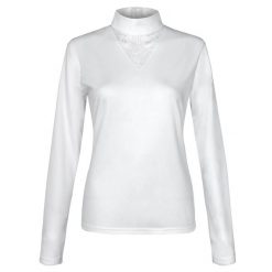 Koszulka jeździecka konkursowa damska EQUESTRIAN QUEEN Callie 25AW. Białe t-shirty damskie EQUESTRIAN QUEEN, m, bez wzorów, z koronki, bez kołnierzyka. Za 172.99 zł.