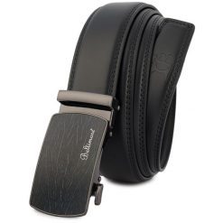 Pasek skórzany BELTIMORE r.115-130 cm A45 czarny. Czarne paski męskie bez wzorów. Za 71.49 zł.