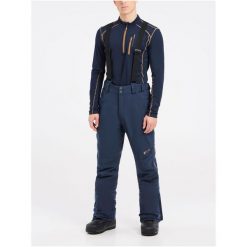 Spodnie narciarskie/snowboardowe z szelkami męskie Protest MIIKKA. Brązowe spodnie materiałowe męskie Protest, bez wzorów, sportowe. Za 749.99 zł.