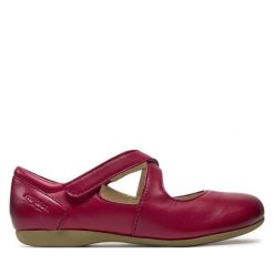 Półbuty Josef Seibel. Czerwone półbuty damskie Josef Seibel, bez wzorów, bez obcasa, na płaskiej podeszwie. Za 389.99 zł.