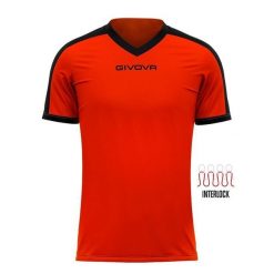 Koszulka piłkarska dla dorosłych Givova Revolution Interlock. Brązowe t-shirty sportowe męskie Givova, xs, bez ramiączek, do piłki nożnej. Za 31.99 zł.