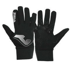 Rękawiczki Unisex Dla Dorosłych Żebrowane. Czarne rękawiczki męskie Joma, bez wzorów, z materiału. Za 139.99 zł.