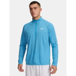 Koszulka męska z długim rękawem UA Tech Textured 1/2 Zip 1382797-453 2XL. Niebieskie koszulki męskie z długim rękawem Under Armour, l. Za 134.99 zł.