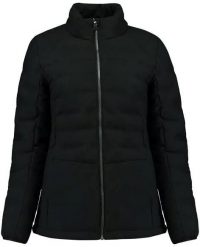 Damska kurtka zimowa Kjelvik Sitaa czarna. Czarne kurtki damskie Treksta, na zimę, z aplikacjami, z dzianiny, bez kaptura. Za 220.99 zł.