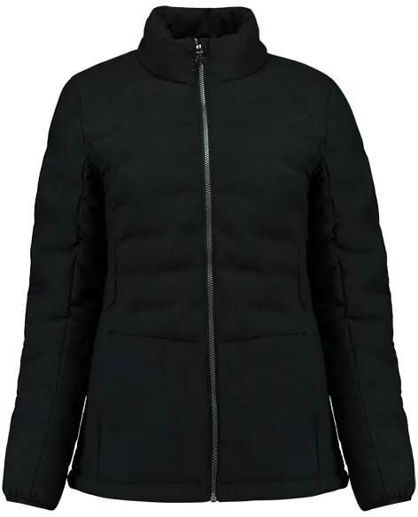 Damska kurtka zimowa Kjelvik Sitaa czarna. Czarne kurtki damskie Treksta, na zimę, z aplikacjami, z dzianiny, bez kaptura. Za 220.99 zł.