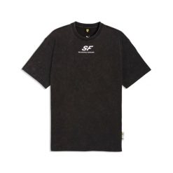 T-shirt Puma Ferrari. Czarne t-shirty męskie Puma, xs, bez wzorów, bez kołnierzyka. Za 194.50 zł.