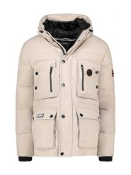 Geographical Norway Parka "Albert" w kolorze beżowym rozmiar: S. Brązowe parki męskie Geographical Norway, s, bez wzorów. Za 285.49 zł.