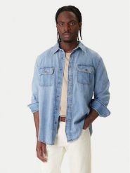 Tommy Jeans Koszula jeansowa Western DM0DM22304 Niebieski Relaxed Fit. Niebieskie koszule męskie Tommy Jeans, l, bez wzorów, z bawełny, bez kołnierzyka, bez ramiączek. Za 369.99 zł.