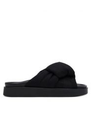 Inuikii Klapki Oversized 70104-147 Czarny. Czarne klapki damskie Inuikii, bez wzorów, z materiału, bez obcasa. Za 879.99 zł.