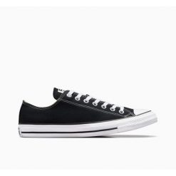 Buty trampki sportowe męskie CONVERSE ALL STAR OX. Czarne trampki i tenisówki męskie Converse, bez wzorów, z materiału, bez zapięcia. Za 296.06 zł.