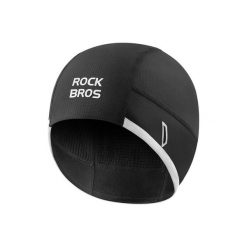 Wiatroodporna czapka rowerowa ROCKBROS. Czarne czapki męskie ROCKBROS, na zimę, bez wzorów, z materiału. Za 43.36 zł.