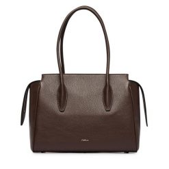 Torebka Furla. Brązowe torebki klasyczne damskie Furla, bez wzorów, bez dodatków. Za 1,839.00 zł.