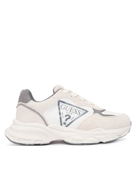 Guess Sneakersy L5BZ09 L0880 Biały. Białe buty sportowe chłopięce Guess, z aplikacjami, z materiału, bez zapięcia. Za 179.99 zł.