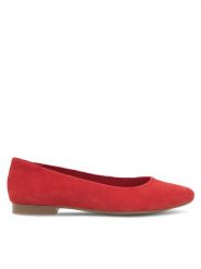 Lasocki Baleriny RST-KAJA-13 Czerwony. Czerwone baleriny damskie Lasocki, bez wzorów, ze skóry, bez obcasa. Za 139.99 zł.