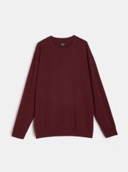Bluza crewneck - czerwony. Czerwone bluzy bez kaptura damskie Sinsay, l. Za 59.99 zł.