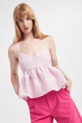 Top damski żakardowy CUSTOMMADE. Topy damskie Custommade, l, bez wzorów, z żakardem, bez kołnierzyka. W wyprzedaży za 494.45 zł.