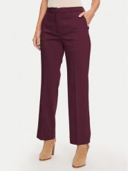 Guess Spodnie materiałowe Zoe W4BB16 WGIH2 Bordowy Regular Fit. Czerwone spodnie materiałowe damskie Guess, z aplikacjami, z materiału. Za 309.99 zł.