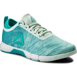 Buty Reebok - Speed Her Tr CN0994 Blue Lagoon/Teal/Opal/Wht. Zielone buty sportowe na co dzień damskie Reebok, bez wzorów, z materiału, na fitness i siłownię. W wyprzedaży za 269.00 zł.