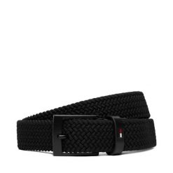 Pasek Męski Tommy Hilfiger. Czarne paski męskie Tommy Hilfiger, bez wzorów. Za 209.99 zł.