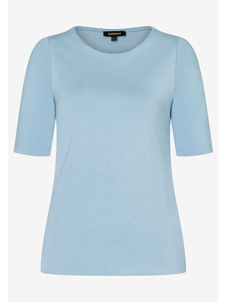 More & More Koszulka w kolorze błękitnym rozmiar: 40. Niebieskie bluzki damskie MORE & MORE, bez wzorów, bez kołnierzyka, bez ramiączek. Za 73.93 zł.