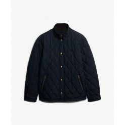 Kurtka puchowa Superdry Estate Country. Niebieskie kurtki męskie Superdry., m, bez wzorów, z puchu, eleganckie, bez kaptura. W wyprzedaży za 441.75 zł.