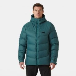 Kurtka z kapturem Helly Hansen Verglas Icefall. Zielone kurtki męskie Helly Hansen, na zimę, m, bez wzorów, z puchu, casualowe, z kapturem. Za 1,129.00 zł.