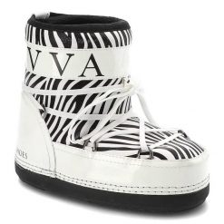 Białe Śniegowce Donna Fabiani Damskie Zimowe Buty. Białe śniegowce damskie Donna Fabiani, ze skóry ekologicznej. Za 249.00 zł.