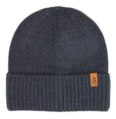 Czapka Jesienno-Zimowa (beanie) – Alties - Jeansowa, Denimowa. Żółte czapki męskie Alties, na zimę, bez wzorów, z dzianiny, sportowe. Za 59.00 zł.